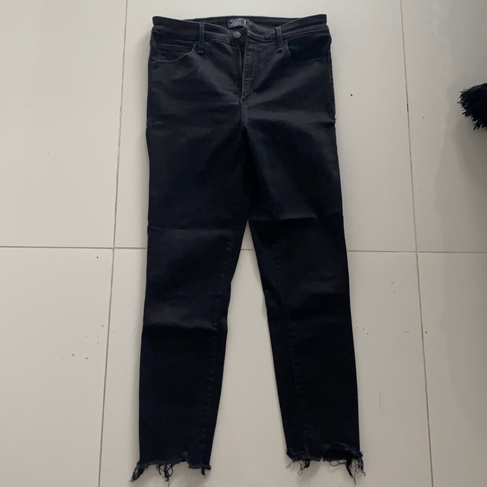 Abercrombie | Black High Rise Ankle Jean